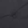 Stella Homewares Garden Highback Chair Cushions 4 pcs Black 120x50x3 cm Fabric