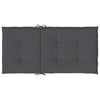 Stella Homewares Garden Lowback Chair Cushions 2 pcs Anthracite Oxford Fabric
