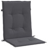 Stella Homewares Garden Lowback Chair Cushions 4 pcs Anthracite Oxford Fabric