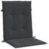 Stella Homewares Garden Lowback Chair Cushions 2 pcs Black 100x50x3 cm Oxford Fabric