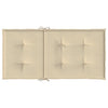 Stella Homewares Garden Lowback Chair Cushions 2 pcs Beige 100x50x3 cm Oxford Fabric