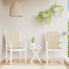Stella Homewares Garden Lowback Chair Cushions 2 pcs Beige 100x50x3 cm Oxford Fabric