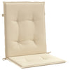 Stella Homewares Garden Lowback Chair Cushions 4 pcs Beige 100x50x3 cm Oxford Fabric