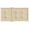 Stella Homewares Garden Lowback Chair Cushions 4 pcs Beige 100x50x3 cm Oxford Fabric