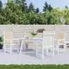 Stella Homewares Garden Lowback Chair Cushions 4 pcs Beige 100x50x3 cm Oxford Fabric