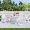 Stella Homewares Garden Chair Cushions 4 pcs Cream 40x40x4 cm Oxford Fabric