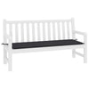 Stella Homewares Garden Bench Cushion Black 200x50x4 cm Oxford Fabric