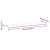 Stella Homewares Garden Bench Cushion Taupe 200x50x4 cm Oxford Fabric
