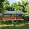 Stella Homewares Professional Party Tent 4x6 m Anthracite 90 g/m²