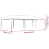 Stella Homewares Professional Party Tent 4x9 m Anthracite 90 g/m²