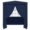 Stella Homewares Professional Party Tent with Side Walls 2x2 m Blue 90 g/m²
