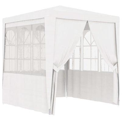 Stella Homewares Professional Party Tent with Side Walls 2.5x2.5 m White 90 g/m²