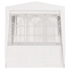 Stella Homewares Professional Party Tent with Side Walls 2.5x2.5 m White 90 g/m²
