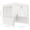 Stella Homewares Professional Party Tent with Side Walls 2.5x2.5 m White 90 g/m²