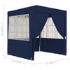 Stella Homewares Professional Party Tent with Side Walls 2.5x2.5 m Blue 90 g/m²
