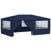 Stella Homewares Professional Party Tent with Side Walls 4x6 m Blue 90 g/m²