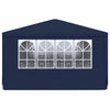 Stella Homewares Professional Party Tent with Side Walls 4x6 m Blue 90 g/m²