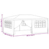 Stella Homewares Professional Party Tent with Side Walls 4x6 m Blue 90 g/m²