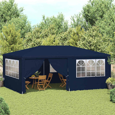 Stella Homewares Professional Party Tent with Side Walls 4x6 m Blue 90 g/m²
