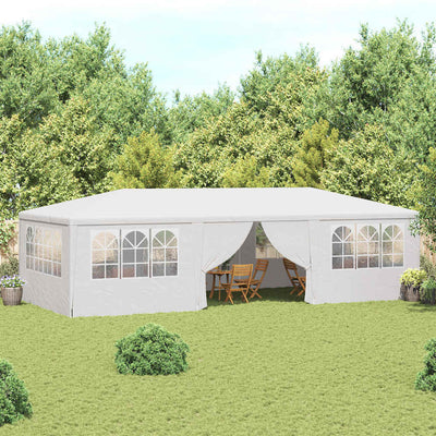 Stella Homewares Professional Party Tent with Side Walls 4x9 m White 90 g/m²