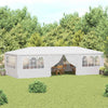 Stella Homewares Professional Party Tent with Side Walls 4x9 m White 90 g/m²