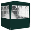 Stella Homewares Professional Party Tent with Side Walls 2.5x2.5 m Green 90 g/m²