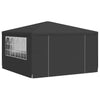 Stella Homewares Professional Party Tent with Side Walls 4x4 m Anthracite 90 g/m²