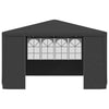 Stella Homewares Professional Party Tent with Side Walls 4x4 m Anthracite 90 g/m²