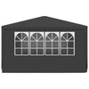Stella Homewares Professional Party Tent with Side Walls 4x4 m Anthracite 90 g/m²