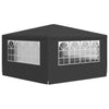 Stella Homewares Professional Party Tent with Side Walls 4x4 m Anthracite 90 g/m²