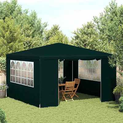 Stella Homewares Professional Party Tent with Side Walls 4x4 m Green 90 g/m²