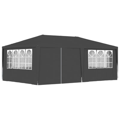 Stella Homewares Professional Party Tent with Side Walls 4x6 m Anthracite 90 g/m²