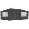 Stella Homewares Professional Party Tent with Side Walls 4x6 m Anthracite 90 g/m²