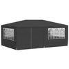 Stella Homewares Professional Party Tent with Side Walls 4x6 m Anthracite 90 g/m²