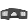Stella Homewares Professional Party Tent with Side Walls 4x6 m Anthracite 90 g/m²
