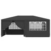 Stella Homewares Professional Party Tent with Side Walls 4x6 m Anthracite 90 g/m²