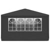 Stella Homewares Professional Party Tent with Side Walls 4x6 m Anthracite 90 g/m²