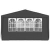 Stella Homewares Professional Party Tent with Side Walls 4x6 m Anthracite 90 g/m²