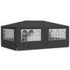 Stella Homewares Professional Party Tent with Side Walls 4x6 m Anthracite 90 g/m²