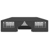 Stella Homewares Professional Party Tent with Side Walls 4x9 m Anthracite 90 g/m²