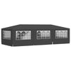 Stella Homewares Professional Party Tent with Side Walls 4x9 m Anthracite 90 g/m²