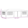 Stella Homewares Professional Party Tent with Side Walls 4x9 m Green 90 g/m²