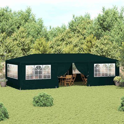 Stella Homewares Professional Party Tent with Side Walls 4x9 m Green 90 g/m²