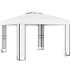 Stella Homewares Gazebo with Double Roof 3x3 m White