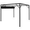 Stella Homewares Garden Gazebo with Retractable Roof Canopy 3x3 m Anthracite