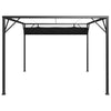 Stella Homewares Garden Gazebo with Retractable Roof Canopy 3x3 m Anthracite