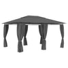 Stella Homewares Garden Marquee with Curtains 4x3 m Anthracite
