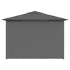 Stella Homewares Garden Marquee with Curtains 4x3 m Anthracite