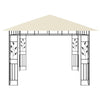 Stella Homewares Gazebo with Mosquito Net 3x3x2.73 m Cream 180 g/m²