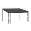 Stella Homewares Wall-mounted Gazebo 3x4 m Anthracite Fabric